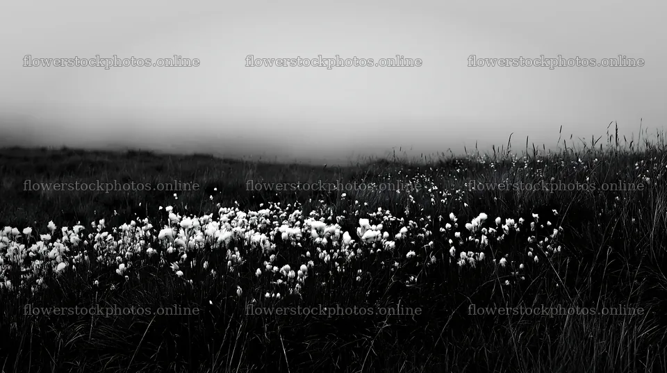 Meadow with seedheads filled with fuzzy white plants – flower stock photos 10608x5938