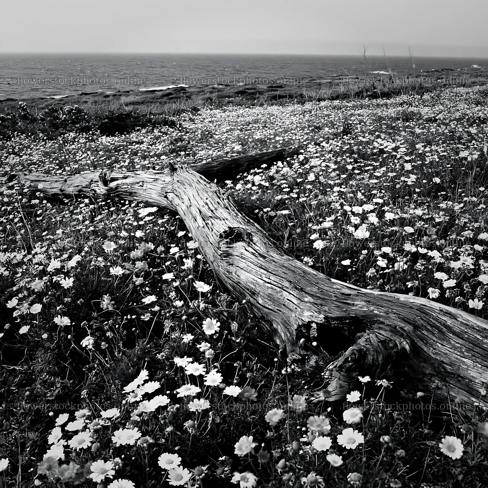 Chiba coastal climate meadow driftwood foreground – flower stock photos 7938x7938