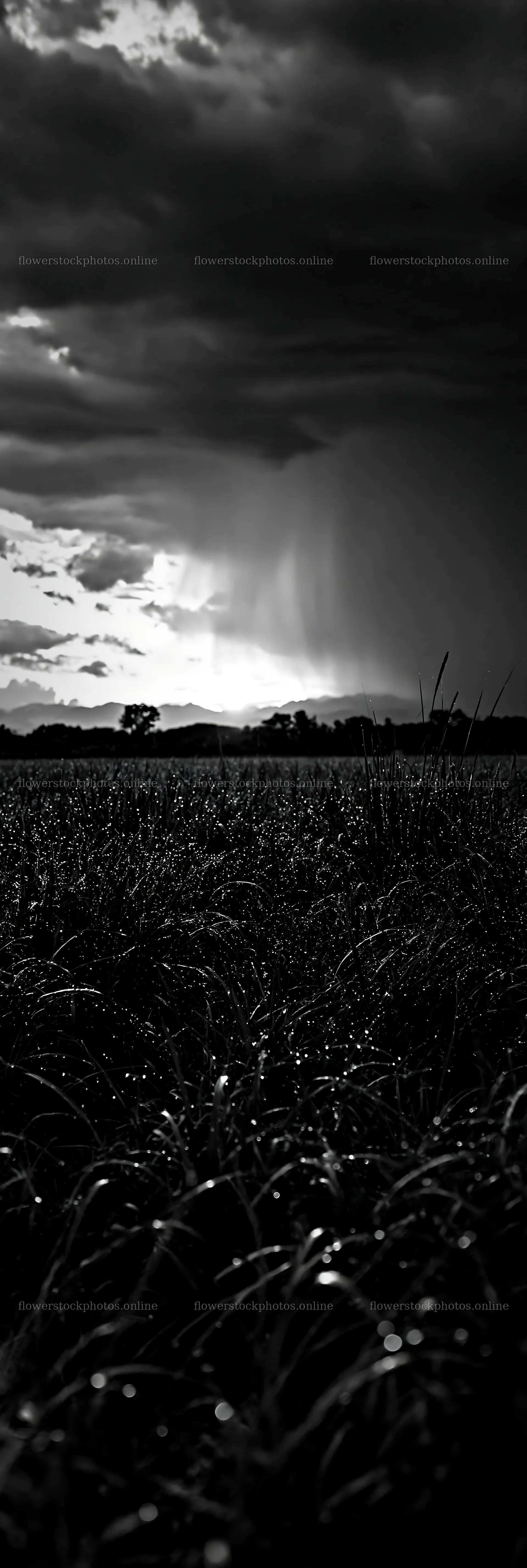 Niigata floodplain restoration meadow dew foreground – flower stock photos 4602x13690